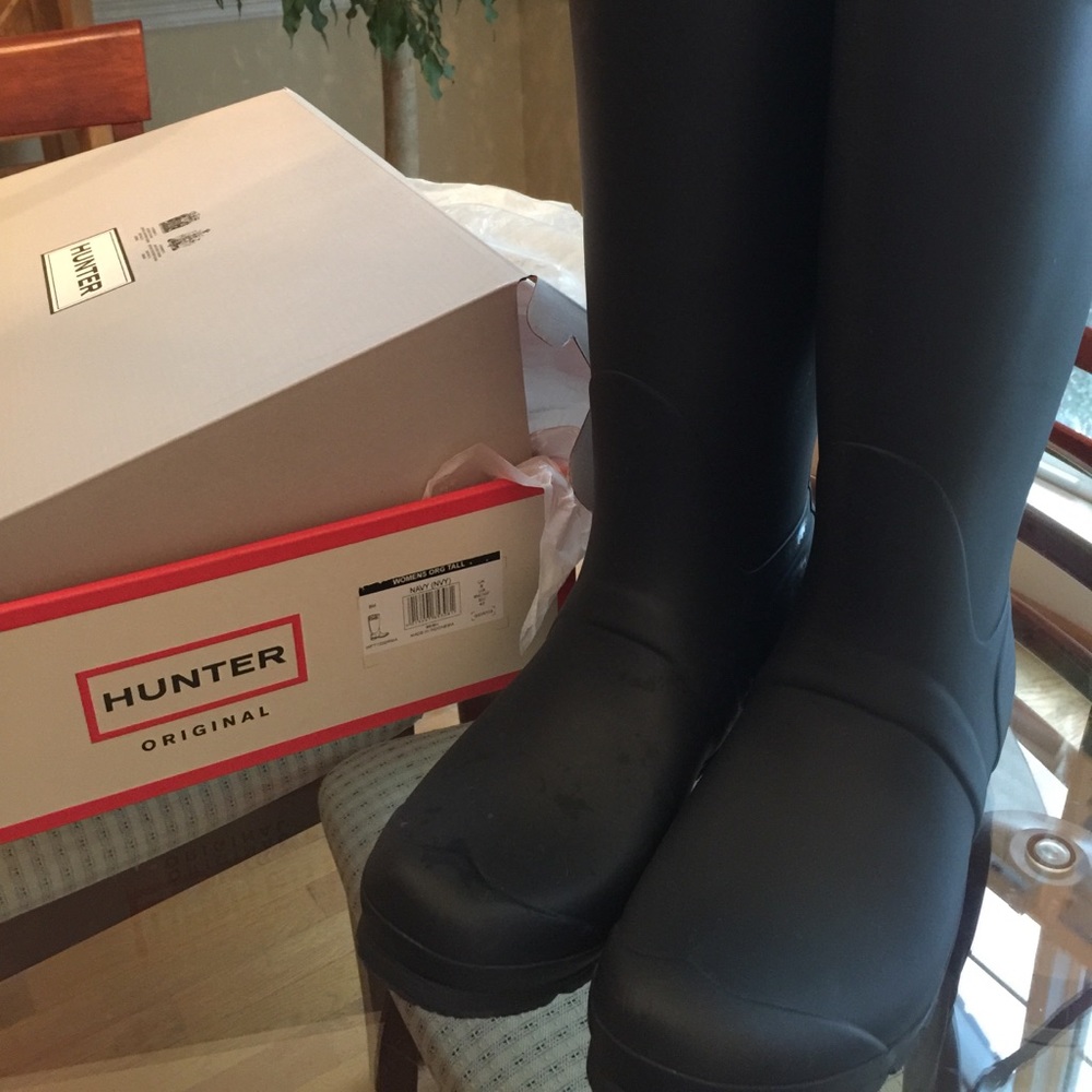 Hunter tall rain boots